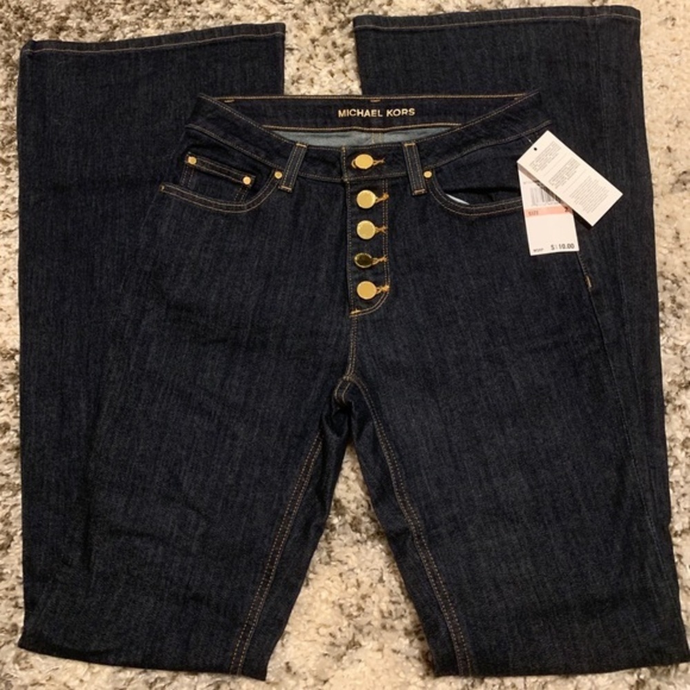 NWT Michael Michael Kors Selma Flare Indigo Wash 2